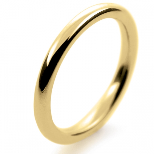 Soft Court Very Heavy -   2mm (SCH2-Y) Yellow Gold Wedding Ring